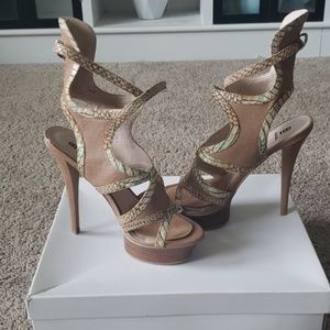Beige Platform Shoes